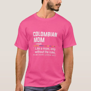 Camiseta Mães de Dia de as mães de Definição de Mãe Colombi