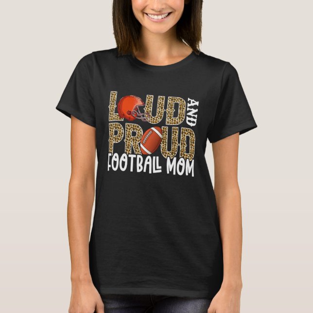 Camiseta Mães de futebol malandragem Leopard Imprime Cheeta (Frente)