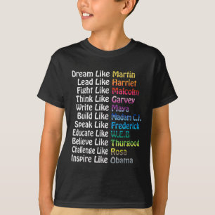 Camiseta Mães de Líderes Influentes do Histórico Preto Insp