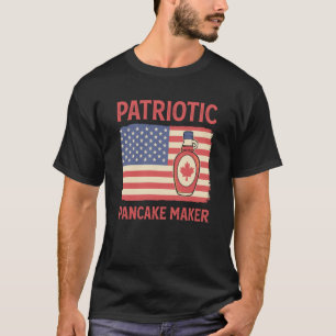 Camiseta Mães de Pancake Patriótica Waffle Flapjack Pancake