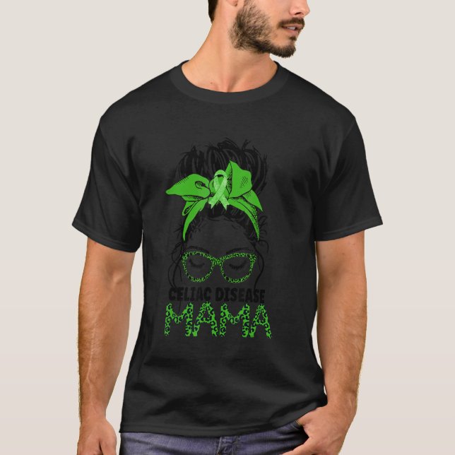 Camiseta Mães de sensibilização para a doença celíaca do ca (Frente)
