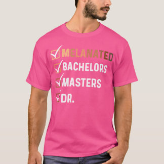 Camiseta Mães de Solteiro de Doutorado Melanizado Phd Edd