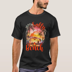 Camiseta Mães de viagem da família Salty Beach Vintage Summ