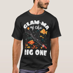 Camiseta Mães De Vidro Do Grande Tema De Pesca De Um Aniver
