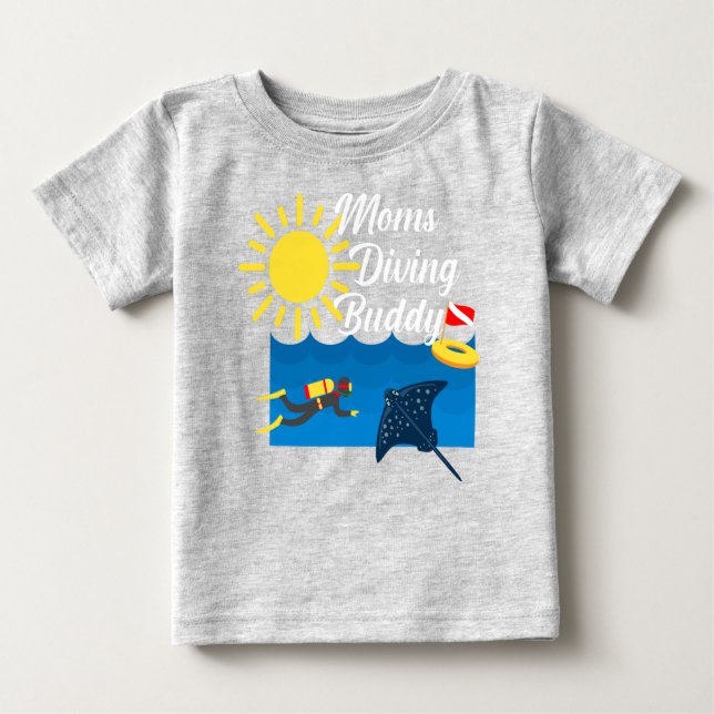 Camiseta Mães Design de Divisor do - Shir T-Baby Fine Jerse (Frente)