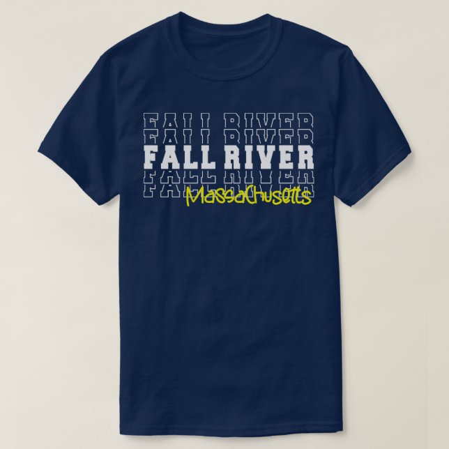Camiseta Mães do Rio Fall River, na cidade de Massachusetts (Frente do Design)