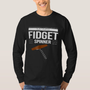 Camiseta Mães Engraçadas Fidget Espinner Wine Corkscreage V