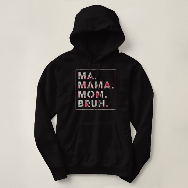 Camiseta Mães Florais Mãe Mãe Bruh Mamãe Mãe (Frente do Design)