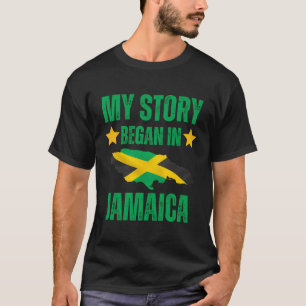 Camiseta Mães jamaicanas Minha História Começou Na Jamaica