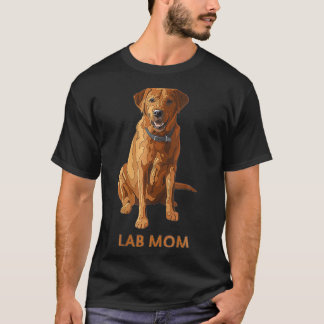 Camiseta Mães Lab Mãe Fox Red Labrador Retriever Cachorro A