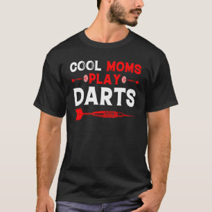 Camiseta Mães legal joga dardos dardos reprodutor feminino