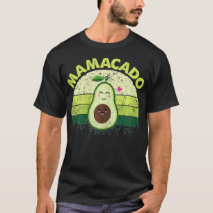 Camiseta Mães O Anúncio De Gravidez Mamacado Avocado