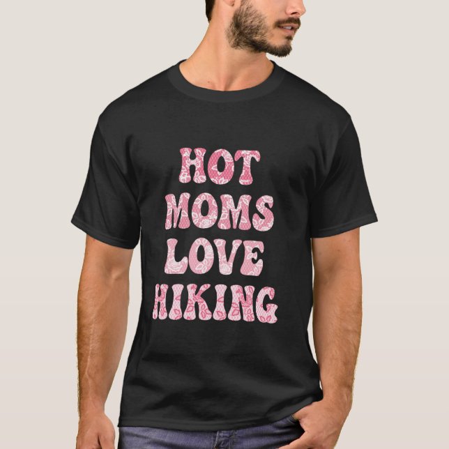 Camiseta Mães Quentes Amam Presente de Caminhada de Renda M (Frente)