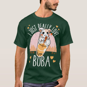 Camiseta Mães Rato Boba Engraçado Anime Japonês Bolha Chá
