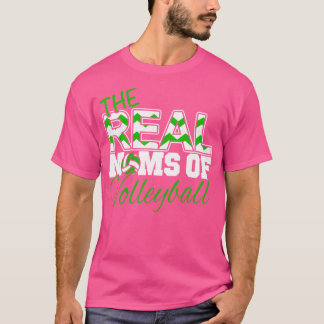 Camiseta Mães Reais Da Mãe De Voleibol Verde