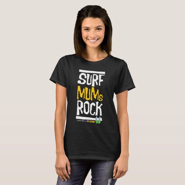 Camiseta Mães surfs rock! (Frente Completa)