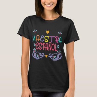 Camiseta Maestra De Espanol Playera Cute Spanish Teacher