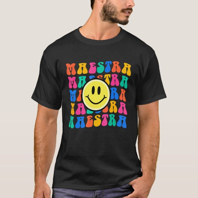 Camiseta Maestra Spanish Teacher Back to School (Frente)