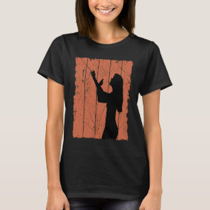 Camiseta Maestro de Orquestra Mulheres Vintage Diretor de C