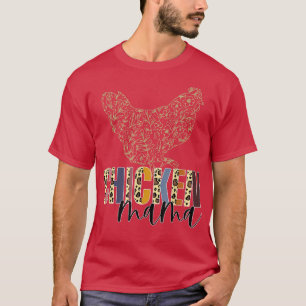 Camiseta Mãezinha, Mama de frango, Mama Hen, Chicote Floral