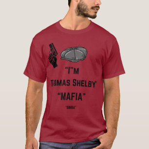 Camiseta "Máfia Boné plana   Viral Meme T-Shirt"