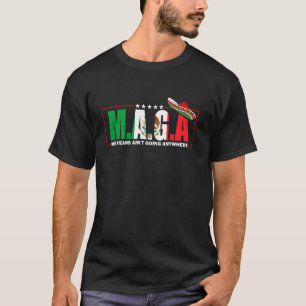 CAMISETA MAGA - MEXICANOS NÃO VÃO PARA NENHUM LUGAR ENGRAÇA