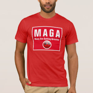 Camiseta MAGA Muitos Estão Sendo Presos Engraçados