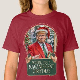 Camiseta MAGA Papai noel de Natal Globe Kids