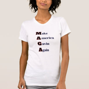 Camiseta MAGA Torne a América Gavin Novamente Engraçada