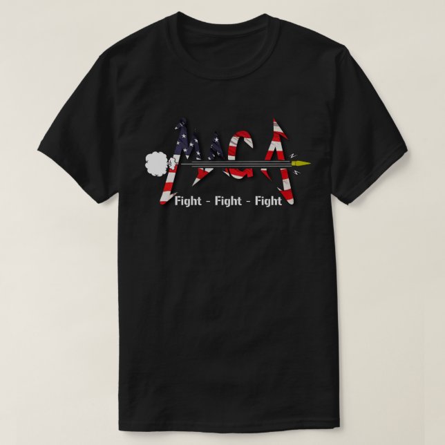 CAMISETA MAGA - TORNE O EXCELENTE AMERICANO NOVAMENTE (Frente do Design)