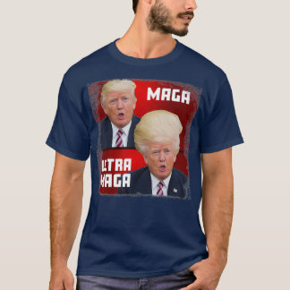 Camiseta MAGA Ultra MAGA Engraçado Trump