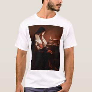 Camiseta Magdalene com chamas fumantes, La Tour