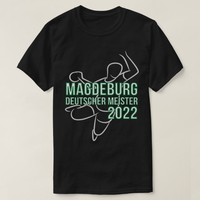 Camiseta Magdeburg Handball Fan Jersey German Champion 2022 (Frente do Design)