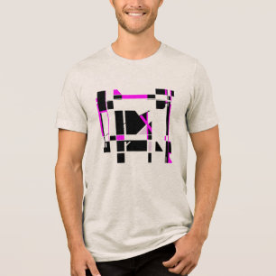 Camiseta Magenta Black Gameboard Geométrica MCM