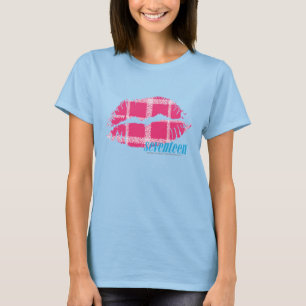 Camiseta Magenta da xadrez