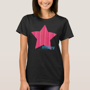 Camiseta Magenta fina 3 das listras