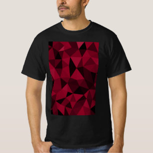 Camiseta Magenta rosa vermelho escuro preto padrão de malha