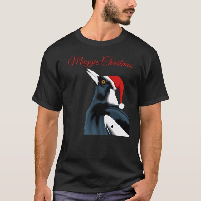 Camiseta Maggie Christmas Magpie Christmas Art2 (Frente)