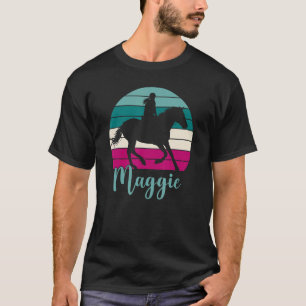 Camiseta Maggie Name Equestrian Maggie Horse Girl
