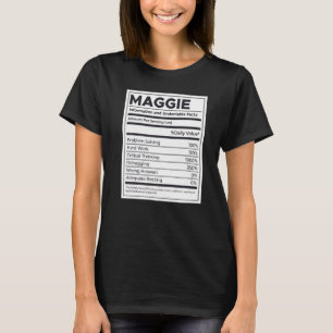 Camiseta Maggie Nutrition Information Problem Solving Duro