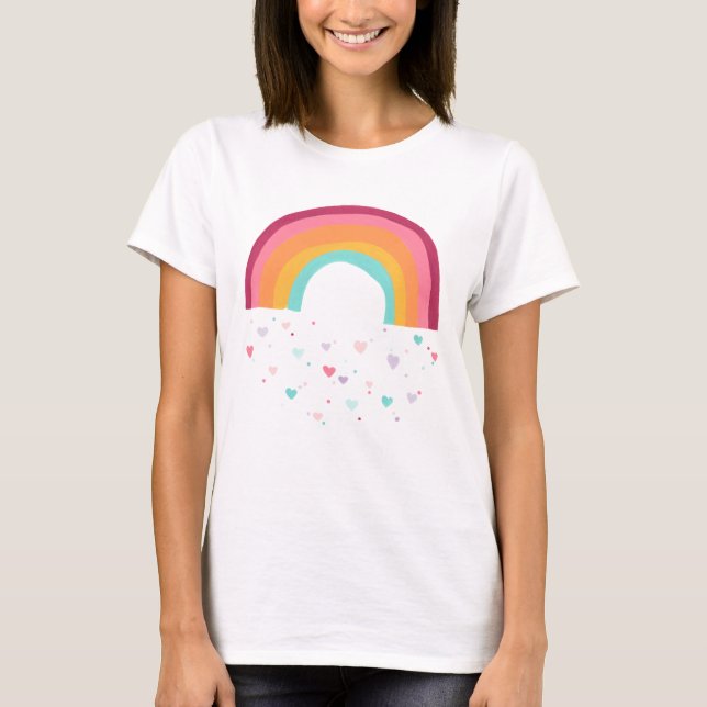 Camiseta Magia Arco-Íris Feliz (Frente)