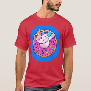 Camiseta Magia Azul Unicorna Rosquinha de Noz Magia Unicórn