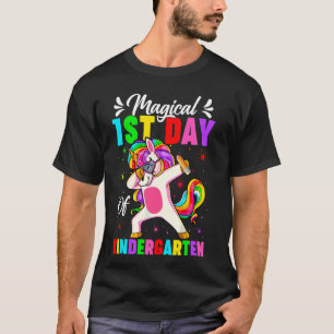 Camiseta Magia Bonita 1rua Dia Do Jardim De Infância Unicór