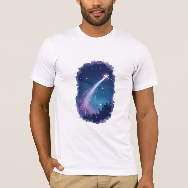 Camiseta Magia Celestial Fotografar Estrela (Frente)