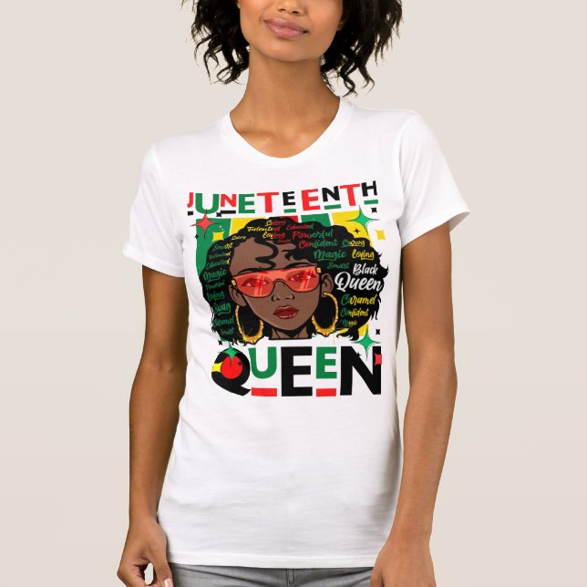 Camiseta Magia da Décima Sétima Rainha Melanina Sista Negra (Frente)