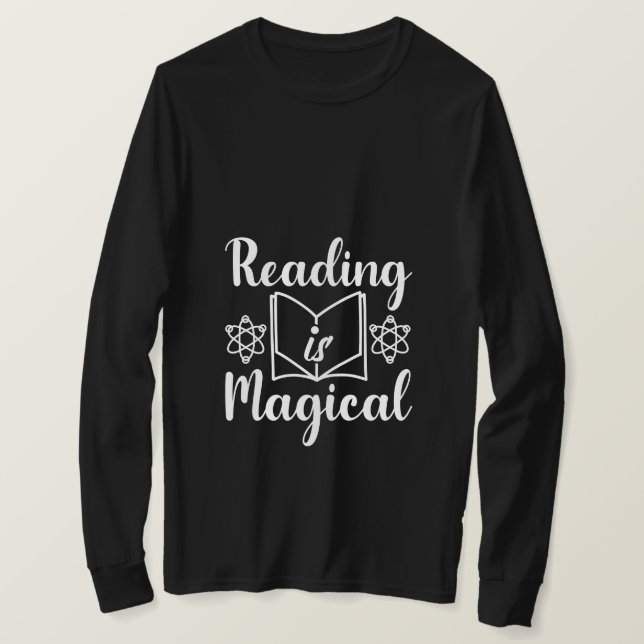 Camiseta magia da leitura (Frente do Design)