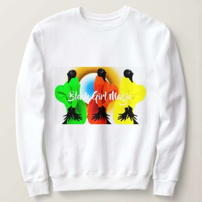 Camiseta Magia da Menina Preta  (Frente do Design)
