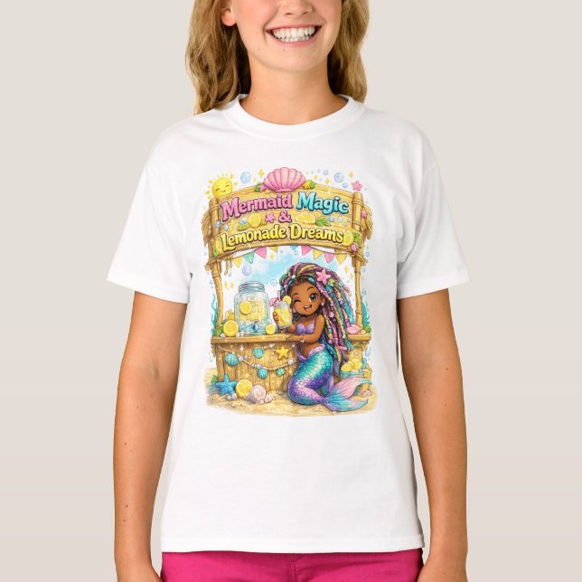 Camiseta Magia da Sereia & Sonhos de Limonada (Frente)