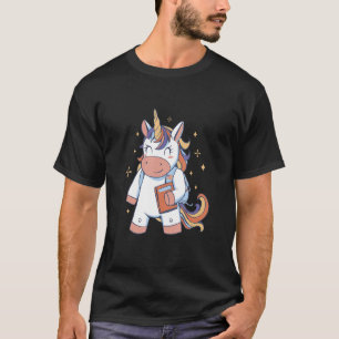 Camiseta Magia de Bag de Livro Unicórnio com Design de Unic