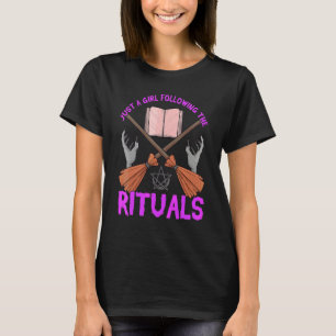Camiseta Magia de Feitiçaria de Ritual de Bruxa Livro de Fe